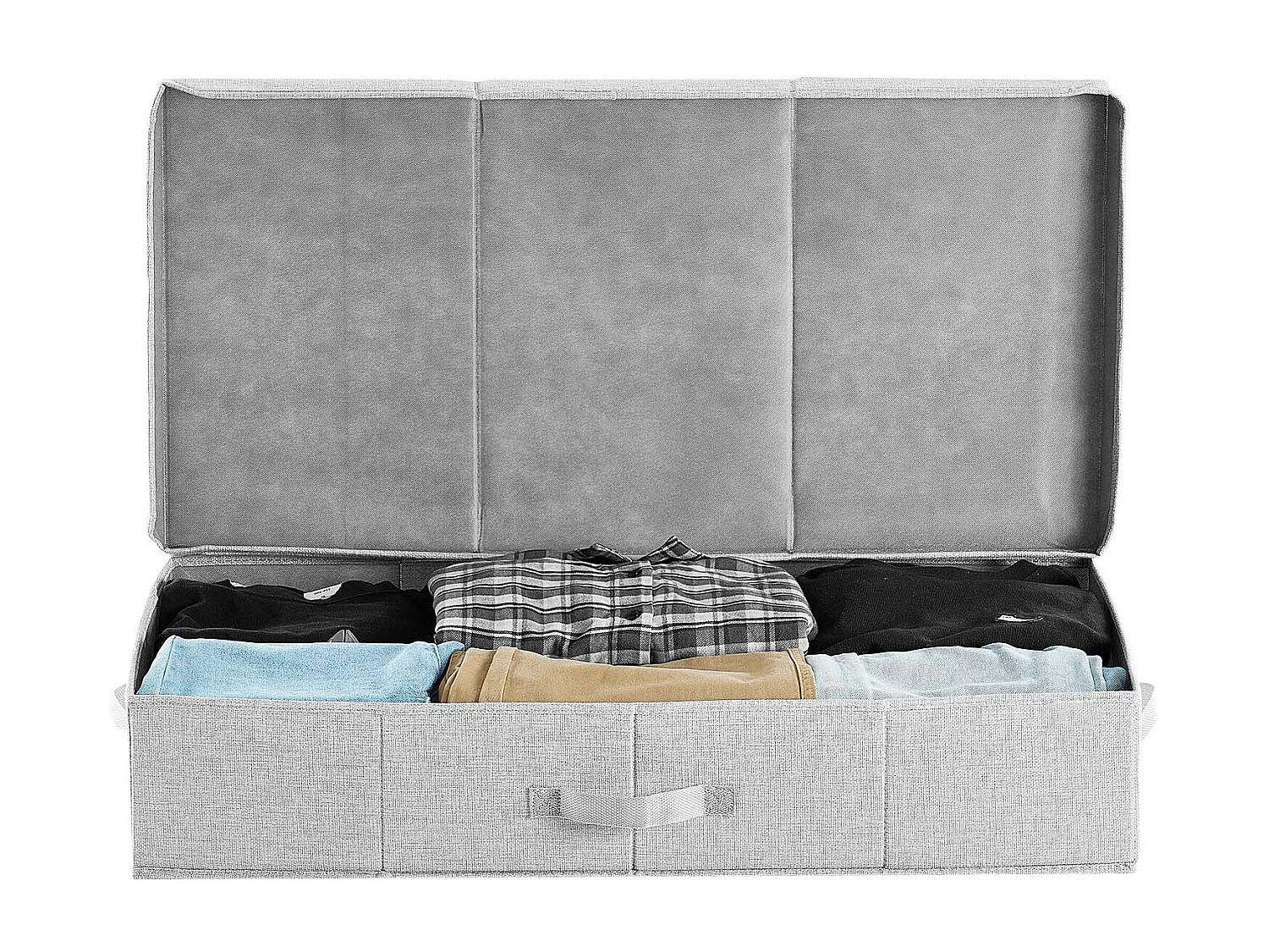 Sacs de Rangement SucceBuy sous Lit 2 Pièces de 48 L, Organisateur de Chaussures sous le Lit de 80,5x40,5x15,5 cm, Boîte de Rangement pour Vêtements