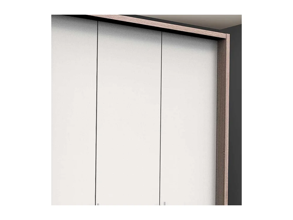 Kompakter Kleiderschrank mit sechs Schubladen und zwei Türen modern