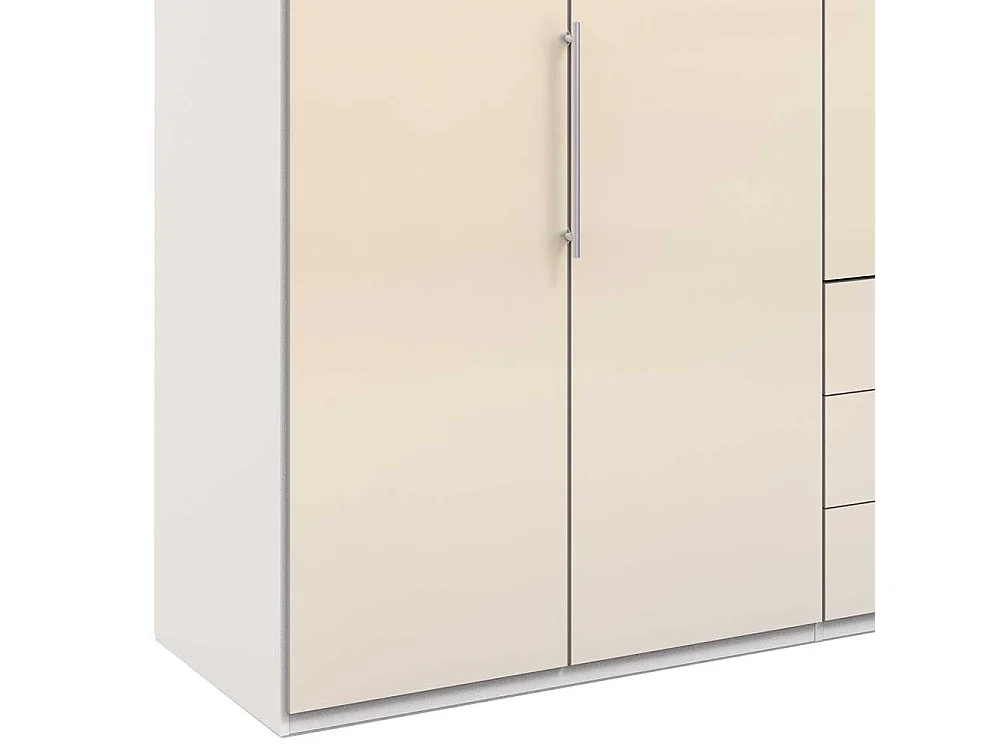 Kleiderschrank in Cremefarben modernem Design