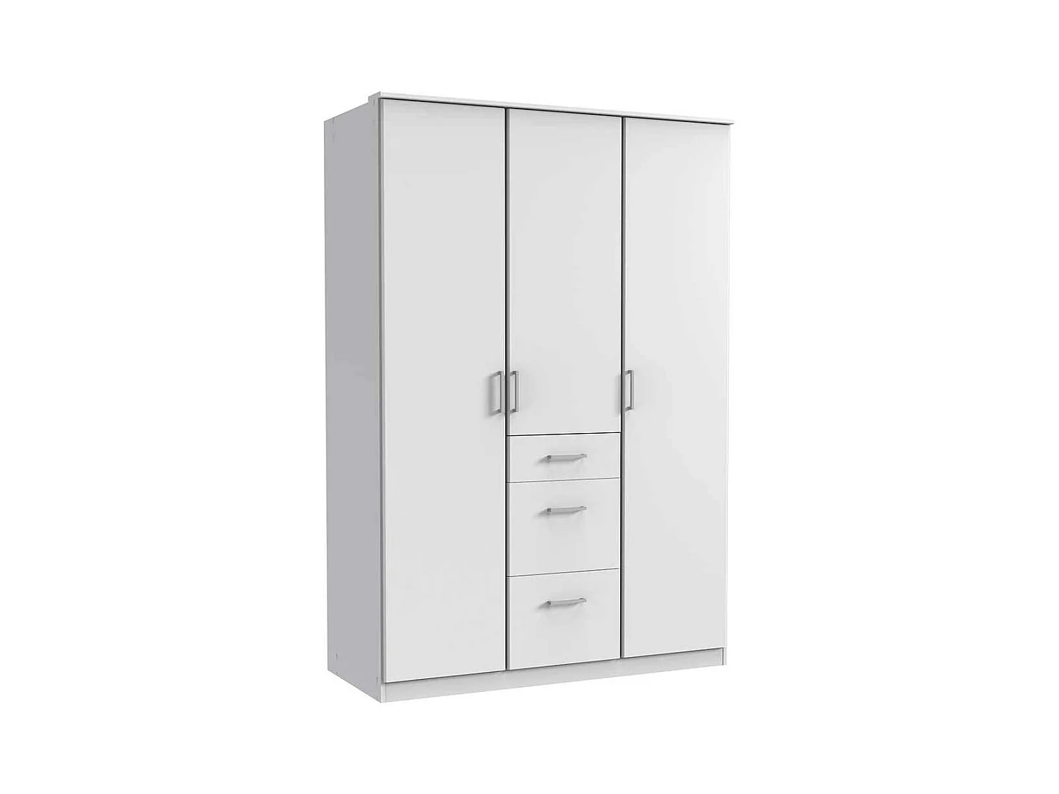 Weißer Kleiderschrank Made in Germany 135x199x58 cm