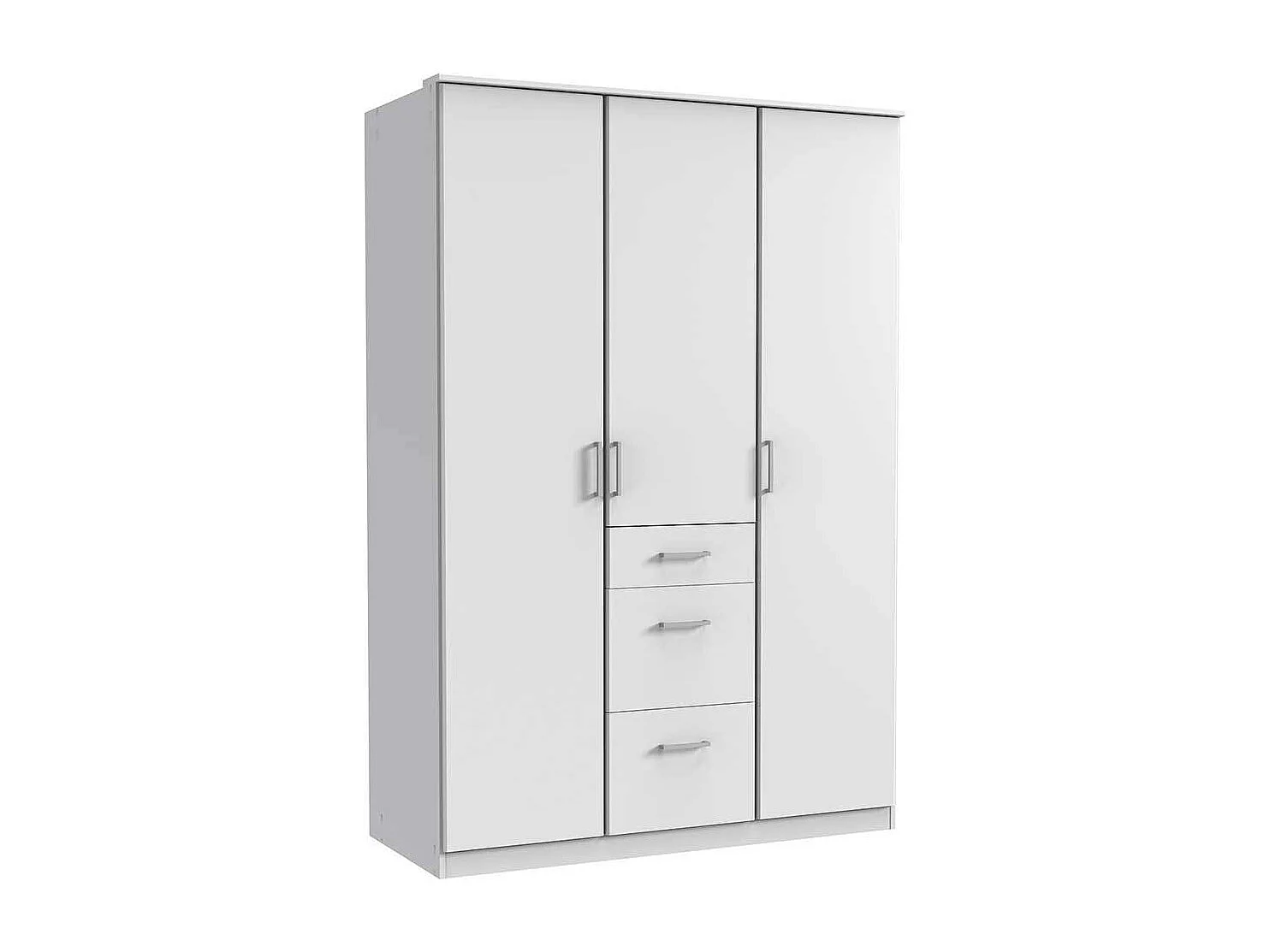 Weißer Kleiderschrank Made in Germany 135x199x58 cm