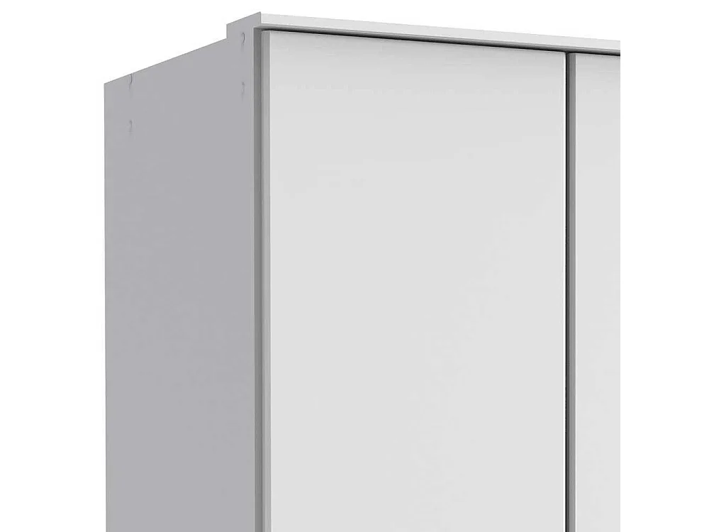 Weißer Kleiderschrank Made in Germany 135x199x58 cm