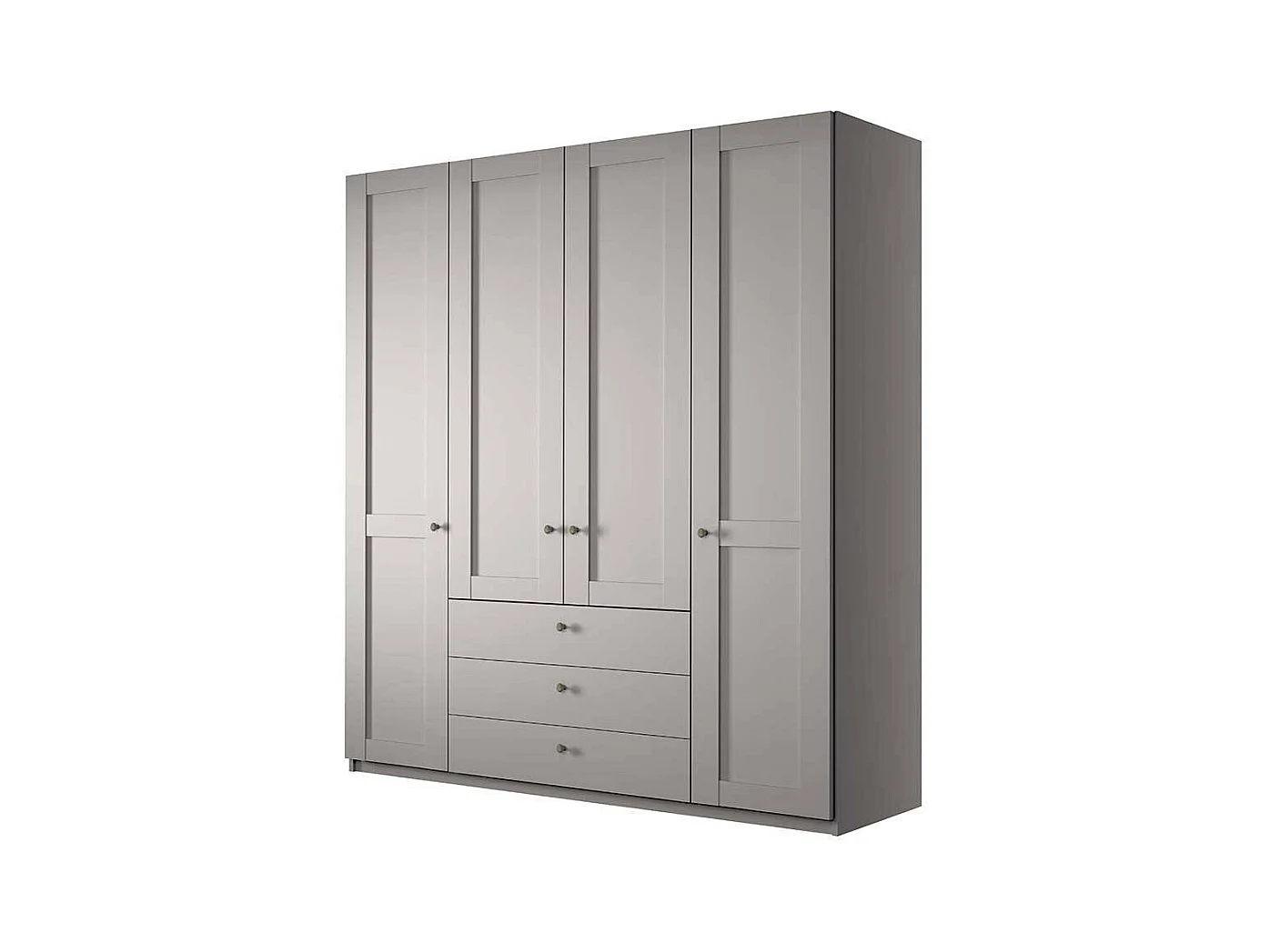 Kleiderschrank Hellgrau im Landhausstil Made in Germany