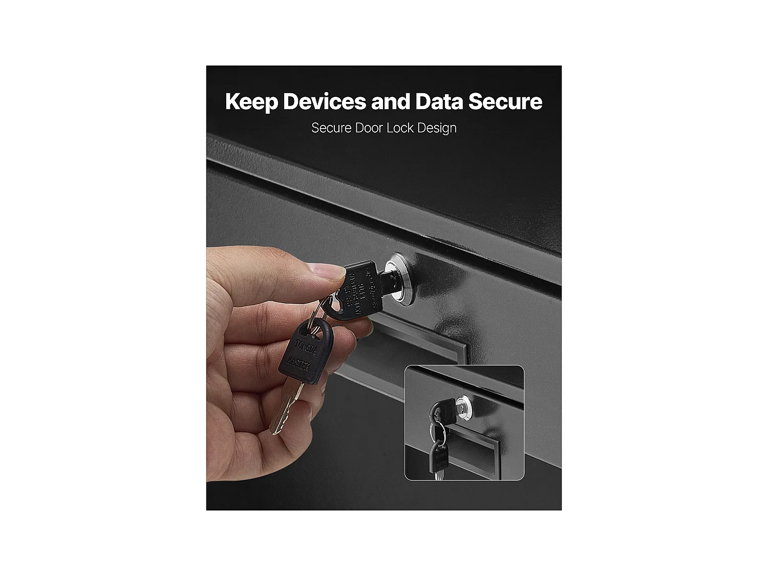 Tiroir Rack 2U SucceBuy, Tiroir Rackable Verrouillable, Charge 22,68 kg, Profondeur 35cm, avec Trous de Gestion Câble, Largeur de Montage 48.2 cm