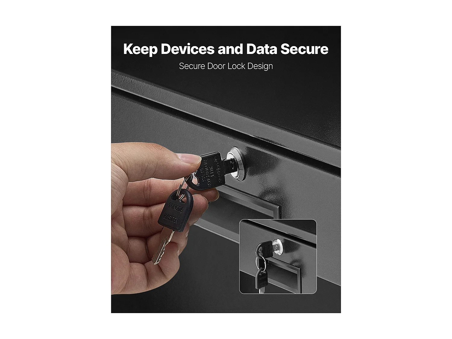 Tiroir Rack 2U SucceBuy, Tiroir Rackable Verrouillable, Charge 22,68 kg, Profondeur 35cm, avec Trous de Gestion Câble, Largeur de Montage 48.2 cm