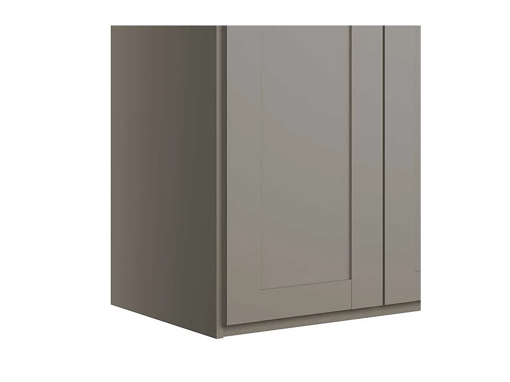 Hellgrauer XL Kleiderschrank im modernen Landhausstil 300 cm breit