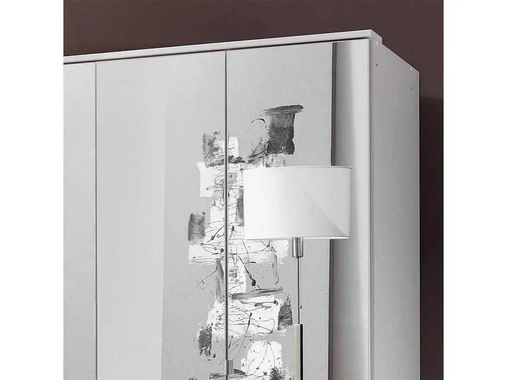 Kleiderschrank in Weiß Spiegeltüren
