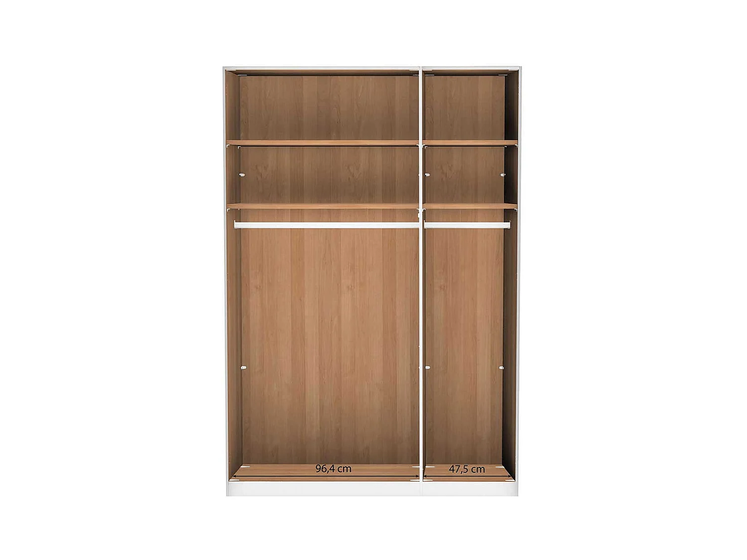 Drehtürschrank aus Eiche teilmassiv Spiegel