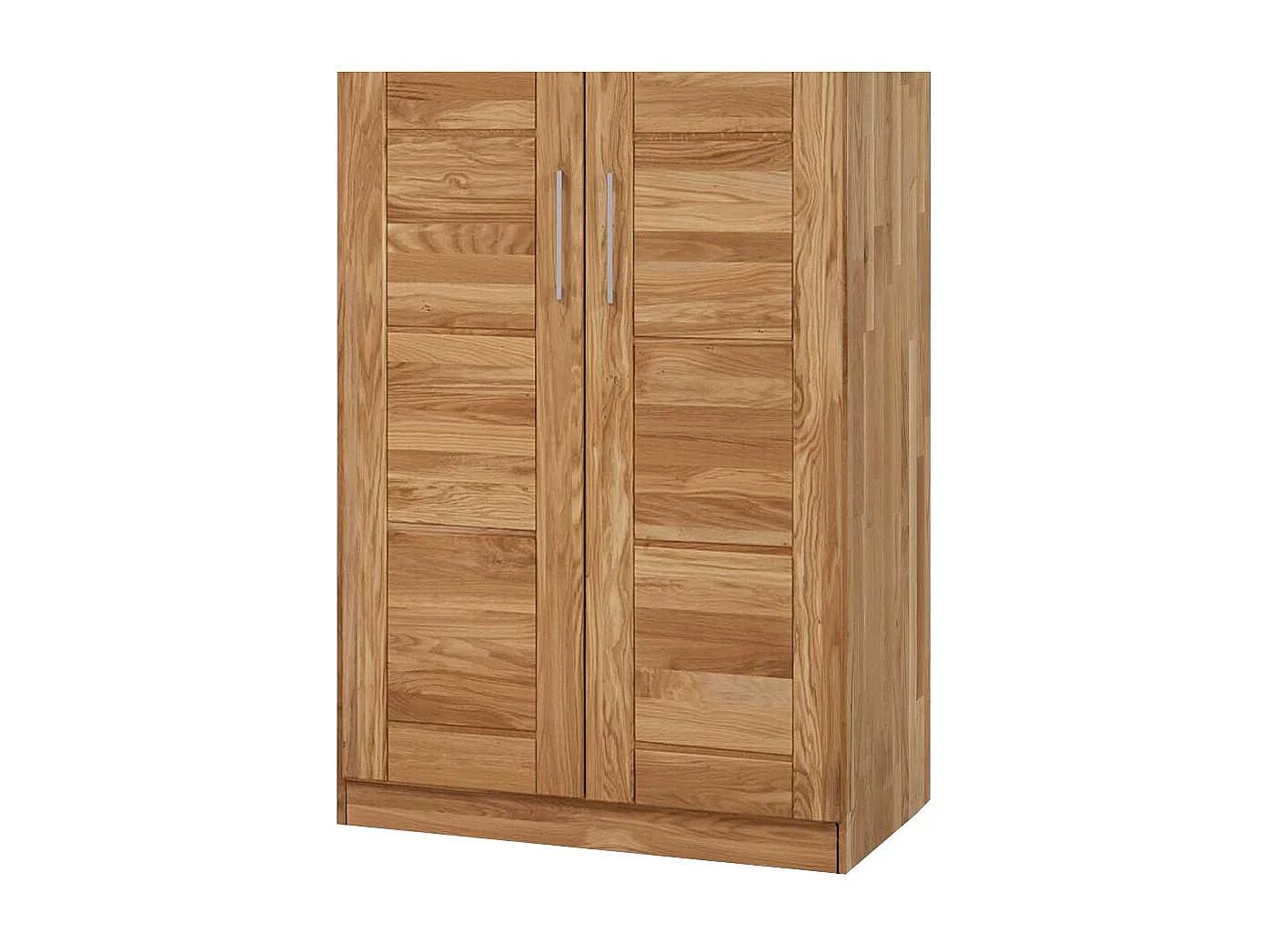 Schlafzimmerschrank mit 2 Türen Wildeiche Massivholz