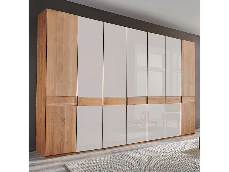 Drehtürenkleiderschrank Schlafzimmerschrank in modernem Design 344 cm breit