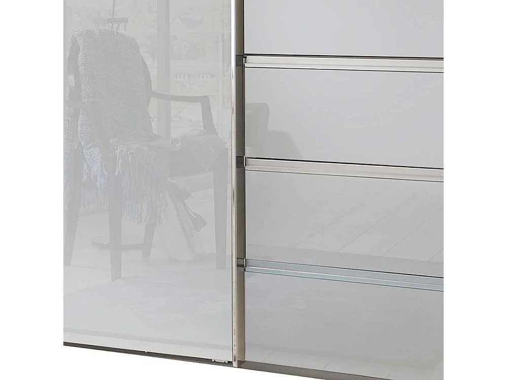 Kleiderschrank mit Schwebetüren sechs Schubladen