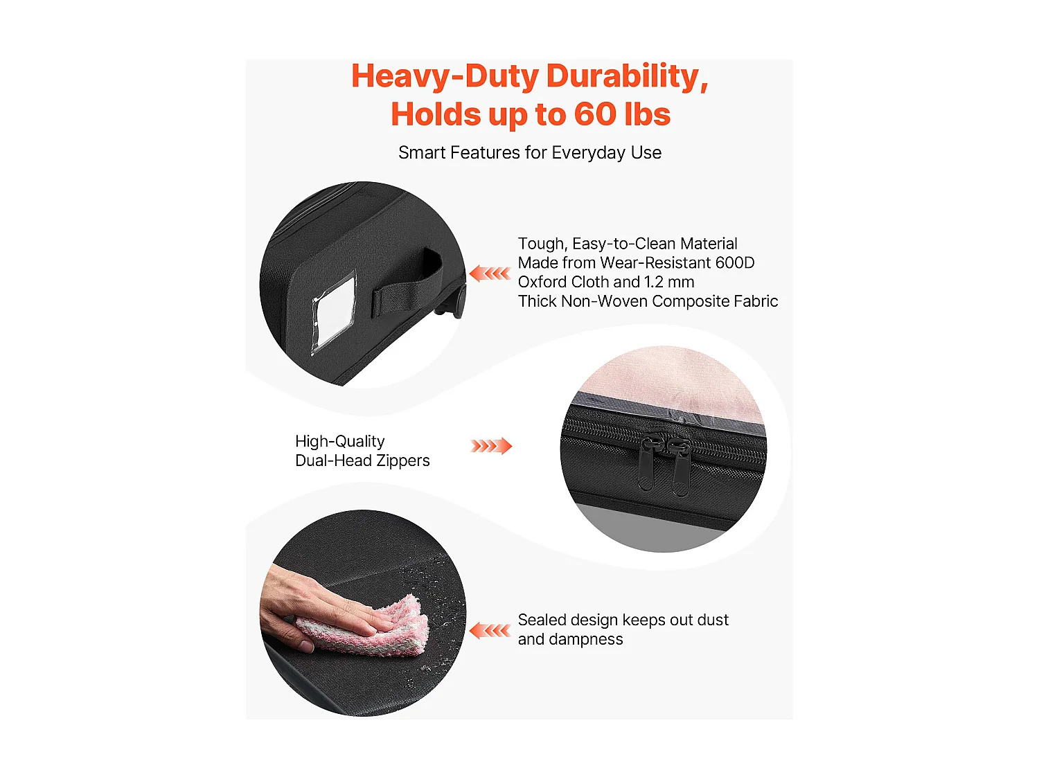 Sacche di Ripostiglio SucceBuy sotto il Letto con Rotelle, Organizzatore di Scarpe sotto il Letto 2 Pezzi da 77 x 47 x 17,3 cm, con Coperchio Trasparente