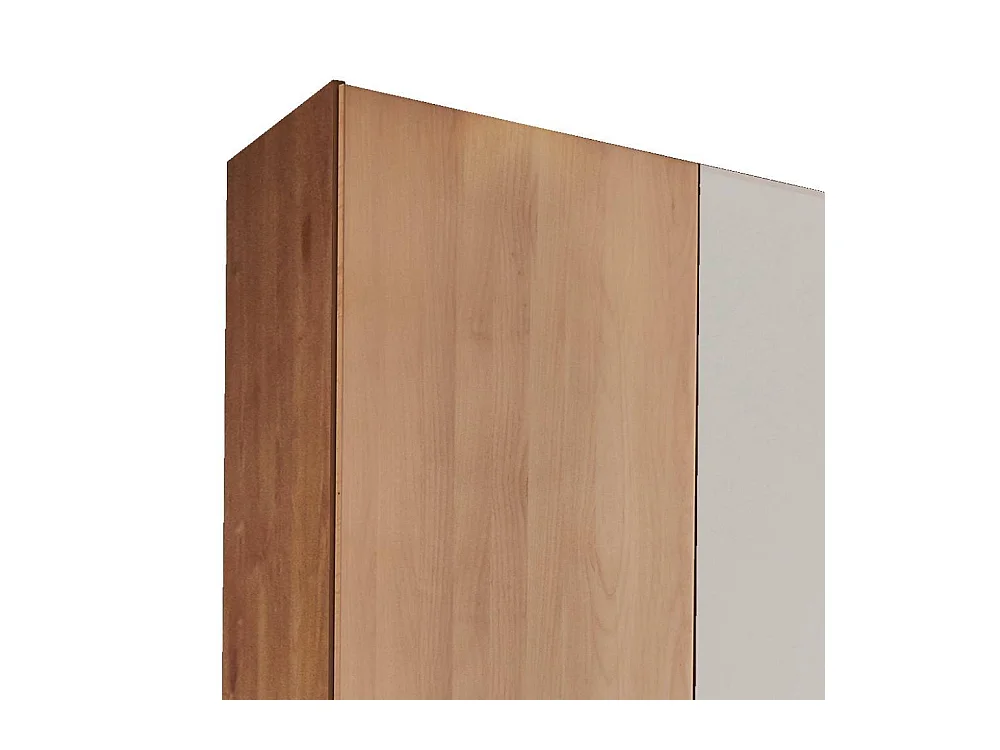 Drehtürenschrank Schlafzimmerkleiderschrank auf Sockel teilmassiv