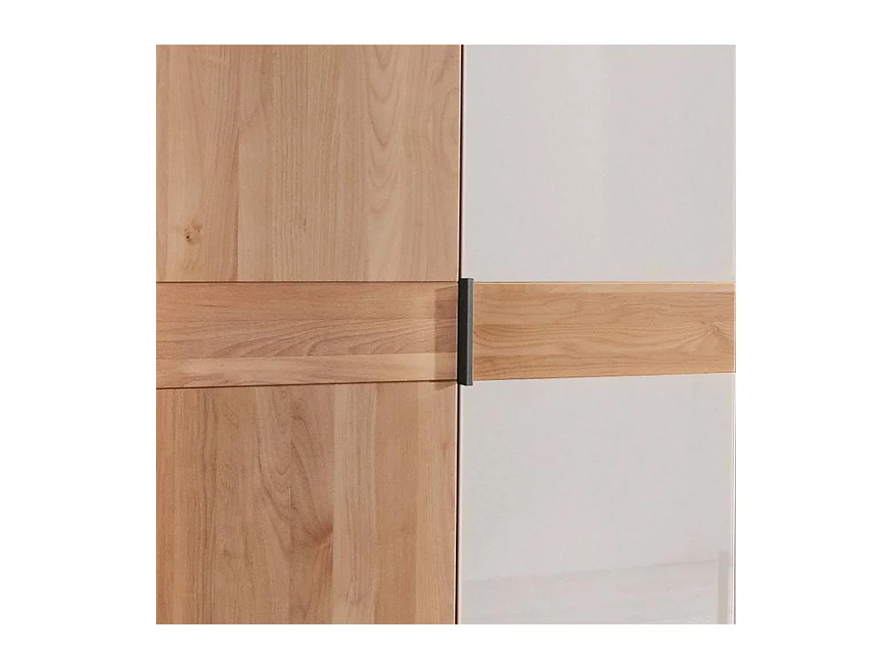 Drehtürenschrank Schlafzimmerkleiderschrank auf Sockel teilmassiv