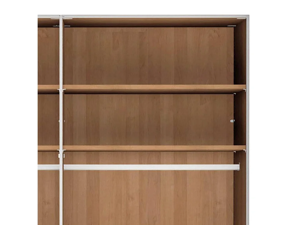 Drehtürenschrank Schlafzimmerkleiderschrank auf Sockel teilmassiv