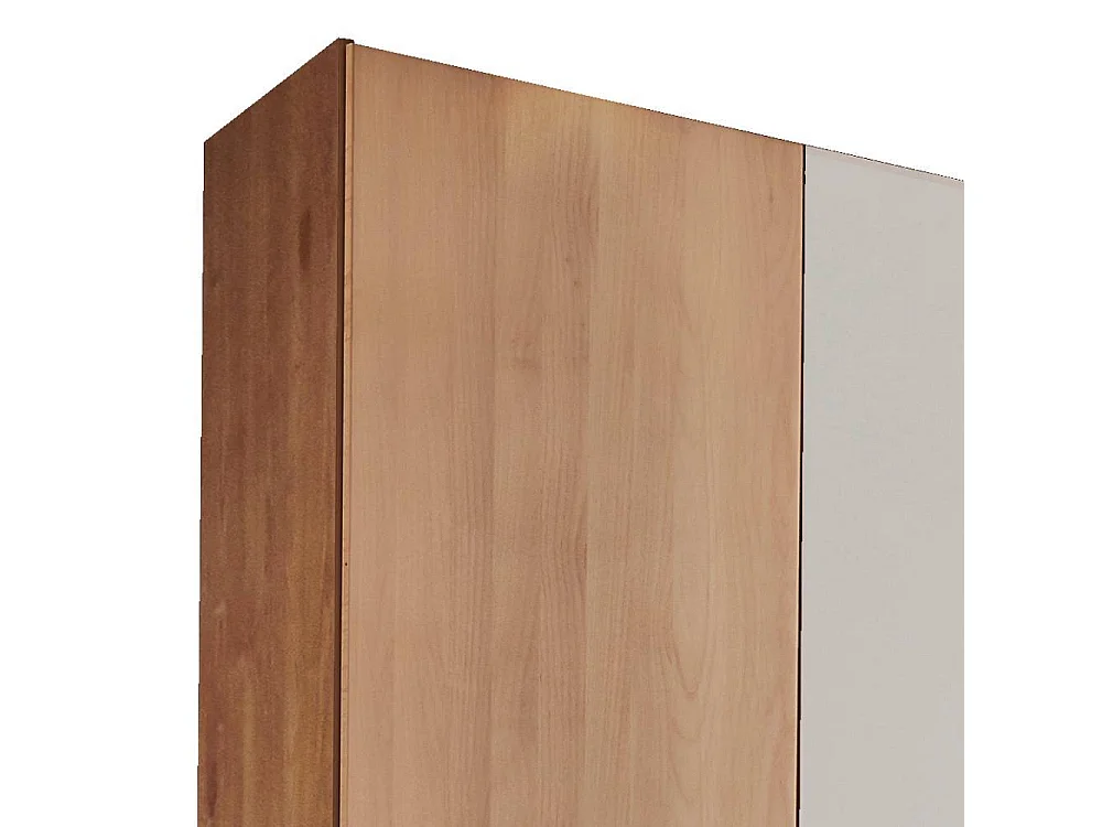 Drehtürenschrank Schlafzimmerkleiderschrank auf Sockel teilmassiv