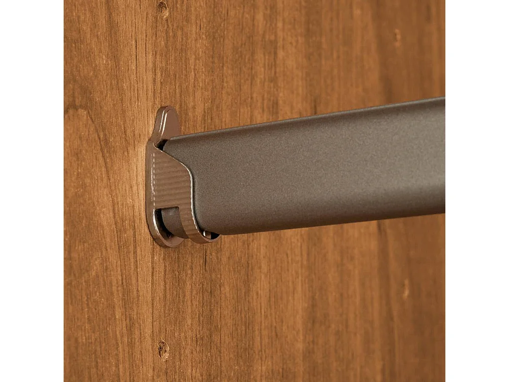 Drehtürenschrank Schlafzimmerkleiderschrank auf Sockel teilmassiv