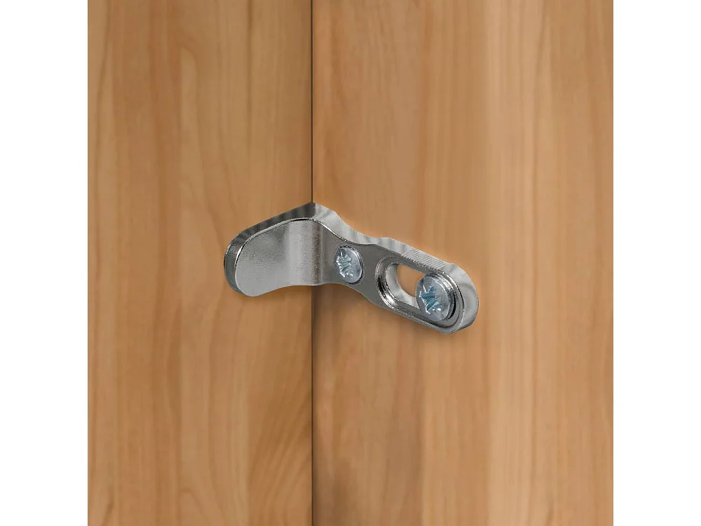 Drehtürenschrank Schlafzimmerkleiderschrank auf Sockel teilmassiv