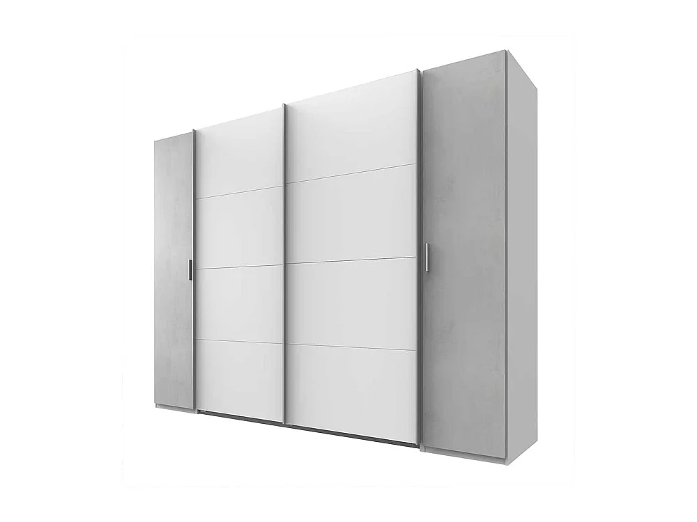 Kleiderschrank mit Schiebe- und Drehtüren 272 cm breit Made in Germany