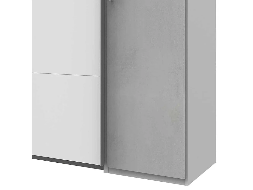 Kleiderschrank mit Schiebe- und Drehtüren 272 cm breit Made in Germany