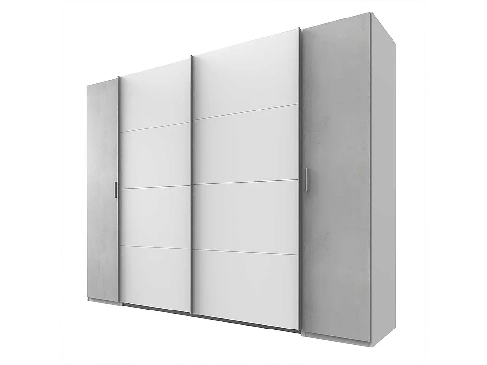 Kleiderschrank mit Schiebe- und Drehtüren 272 cm breit Made in Germany