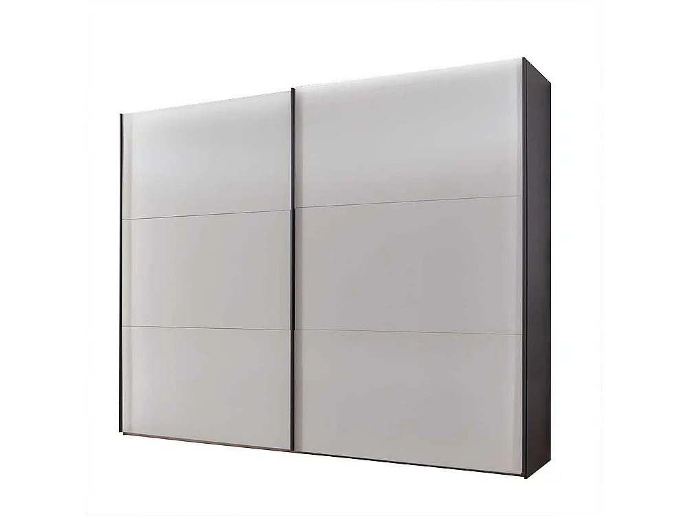 Schiebetüren Kleiderschrank in Hellgrau und Anthrazit Made in Germany
