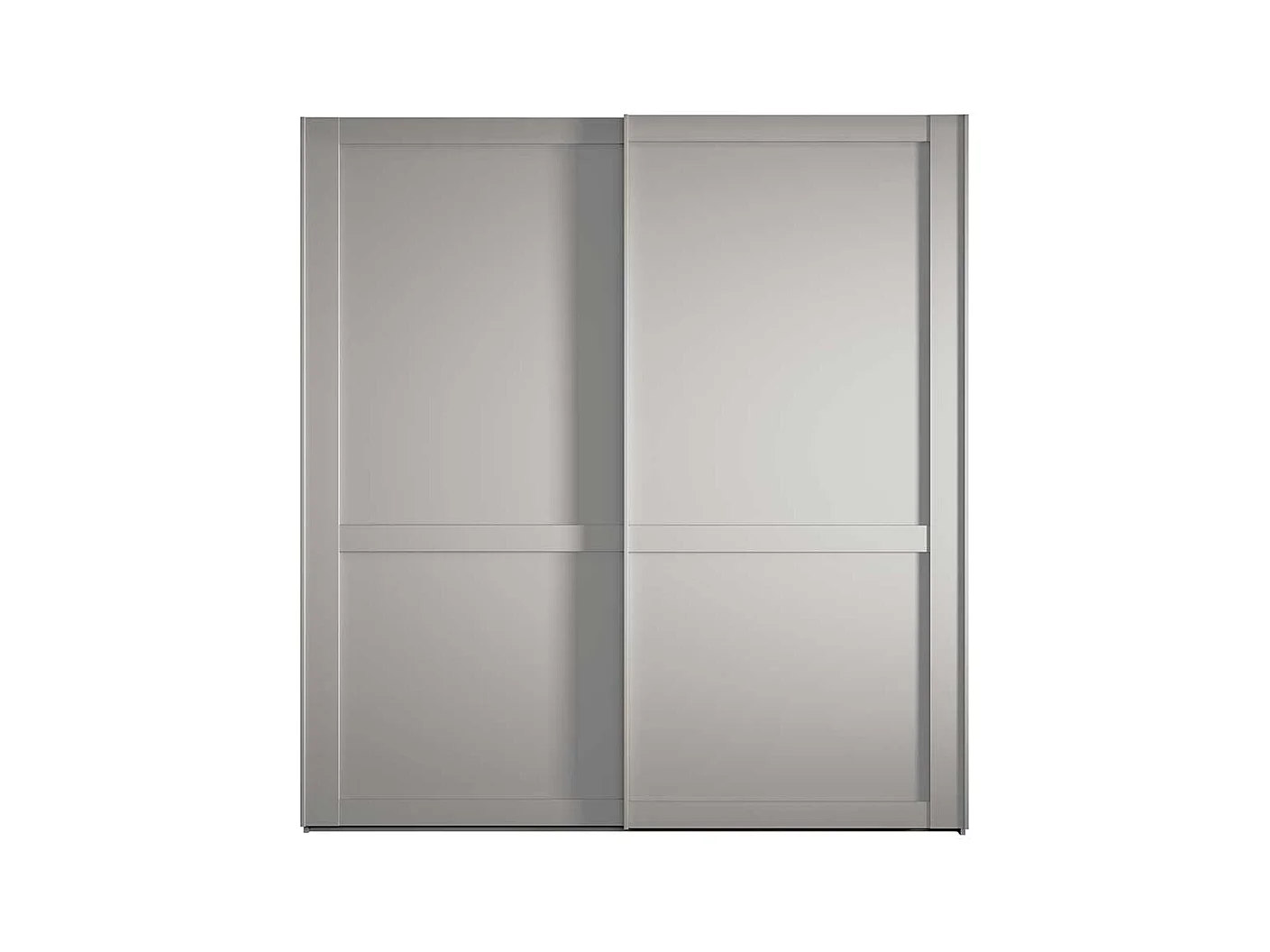 Landhausschlafzimmerschrank mit Schwebetüren Hellgrau modern