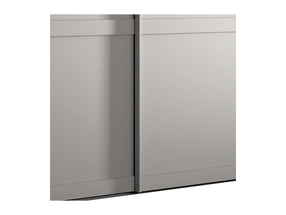 Landhausschlafzimmerschrank mit Schwebetüren Hellgrau modern