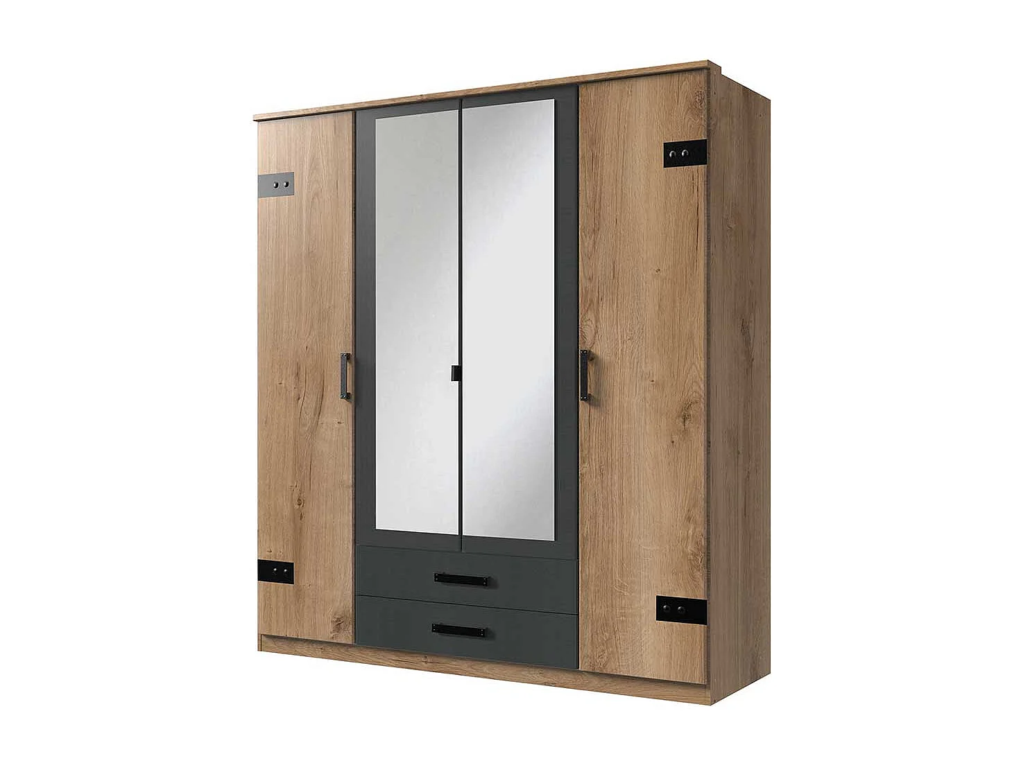 Jugendzimmer Kleiderschrank im Industry und Loft Stil 180 cm breit