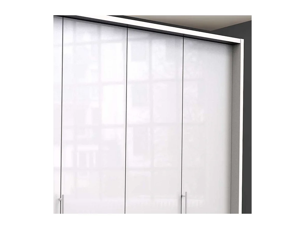 Schlafzimmerschrank glasbeschichtet Falttüren