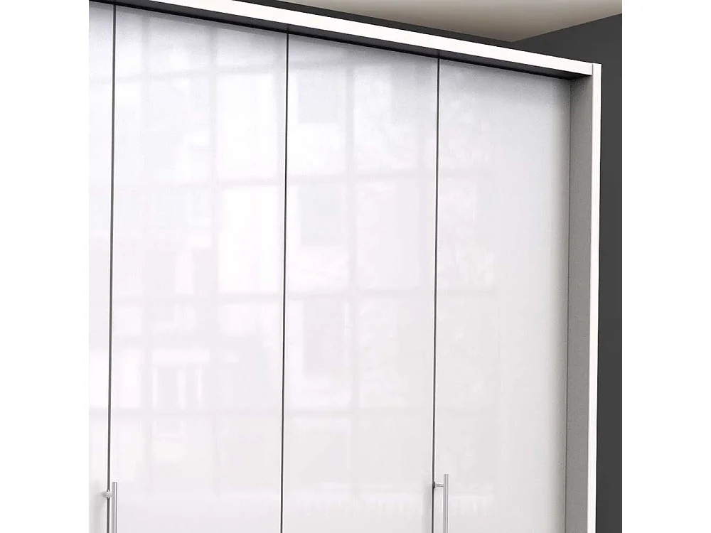 Schlafzimmerschrank glasbeschichtet Falttüren