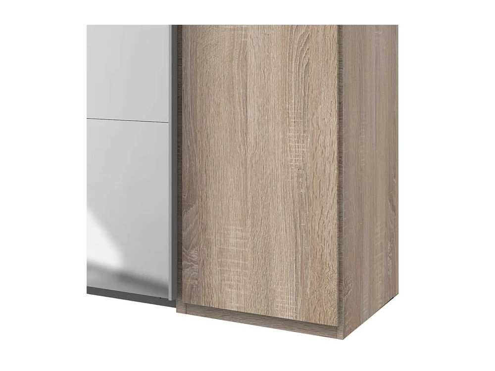 XL Spiegelkleiderschrank 272 cm breit Dreh- und Schiebetüren