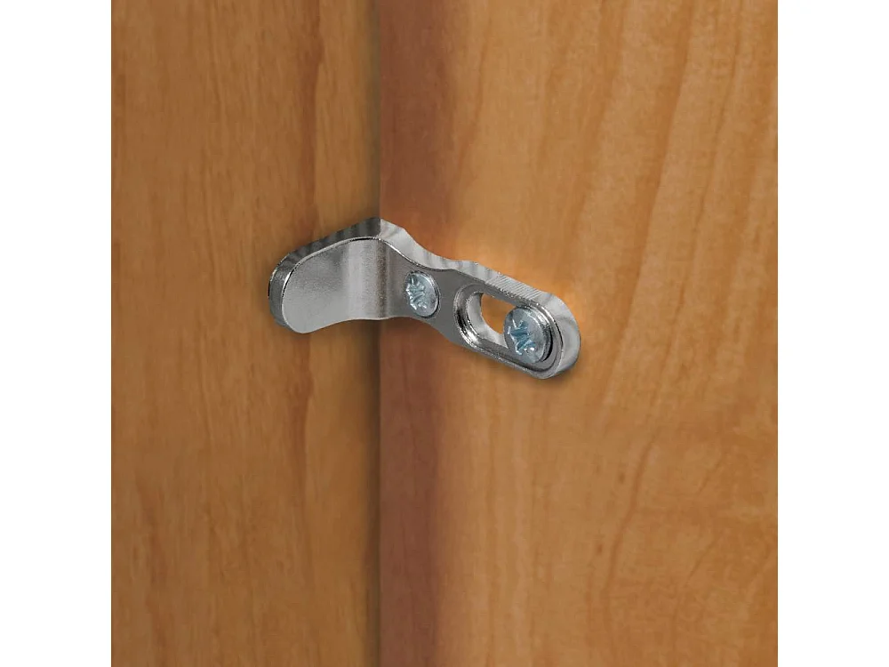 Drehtürschrank Schrank in Weiß und Erlefarben