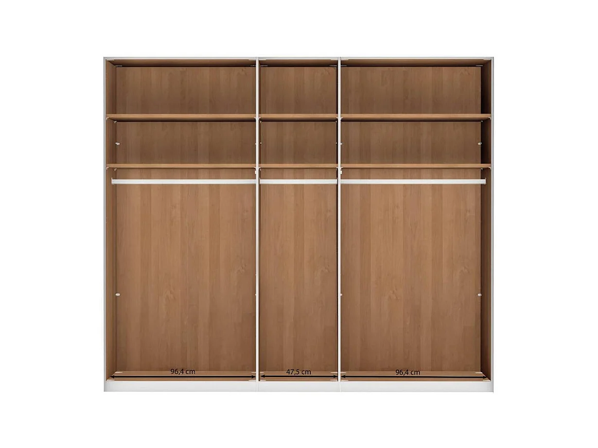 Drehtürschrank Drehtürenkleiderschrank 246 cm breit 236 cm hoch