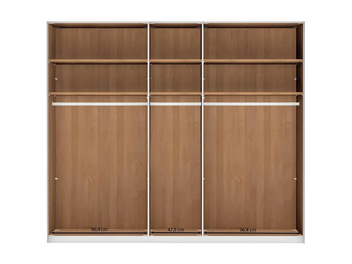 Drehtürschrank Drehtürenkleiderschrank 246 cm breit 236 cm hoch
