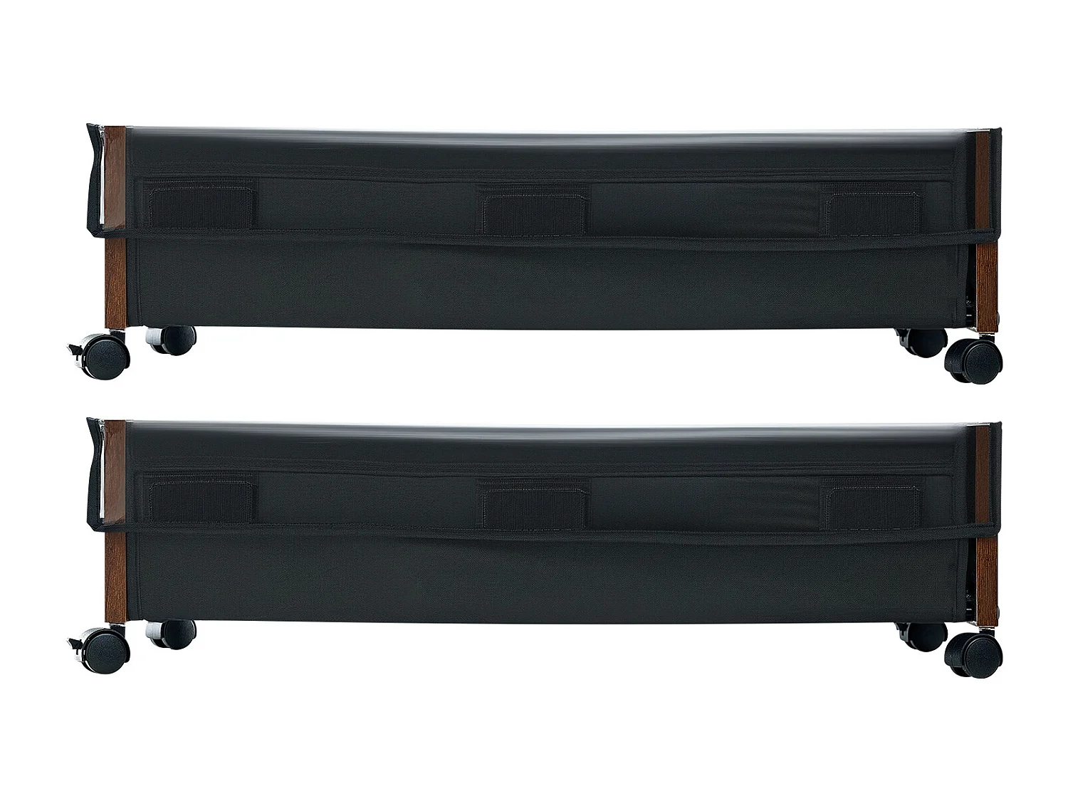 Sacs de Rangement SucceBuy sous Lit avec Roulettes Verrouillables, Organisateur de Chaussures sous le Lit 2 Pièces de 65 x 46 x 18 cm, Boîte de Rangement