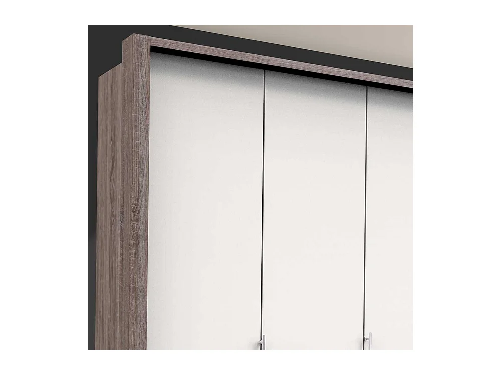 Luxus Schlafzimmerschrank in Weiß Eiche Trüffelfarben