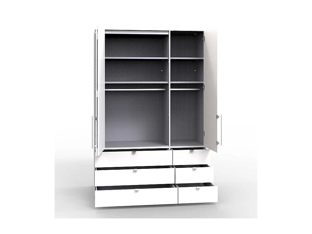 Kleiderschrank Jugendzimmer 2 türig mit Schubladen Eiche Trüffelfarben