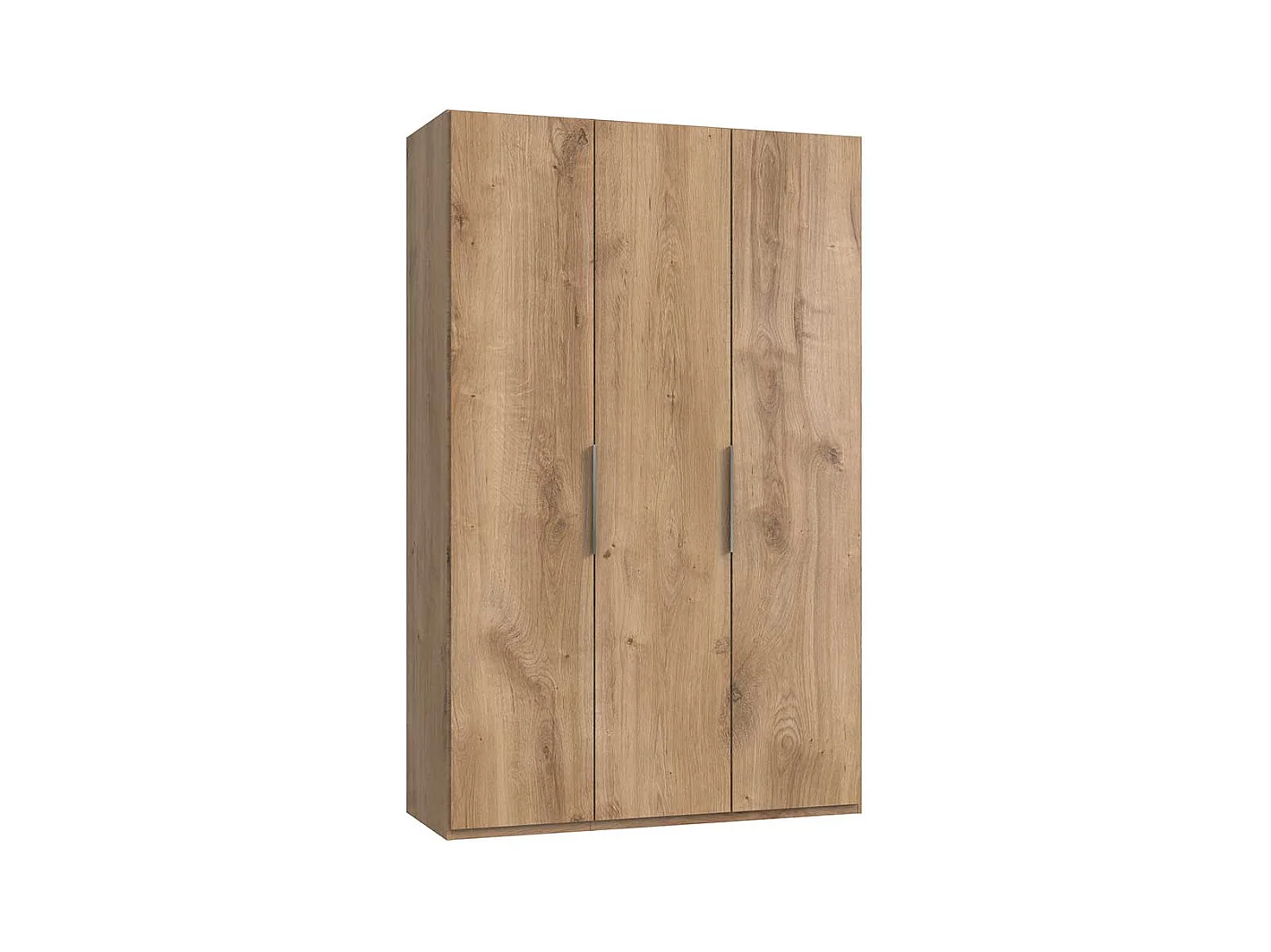 Kleiderschrank mit 3 Türen in Plankeneiche NB 150 cm breit