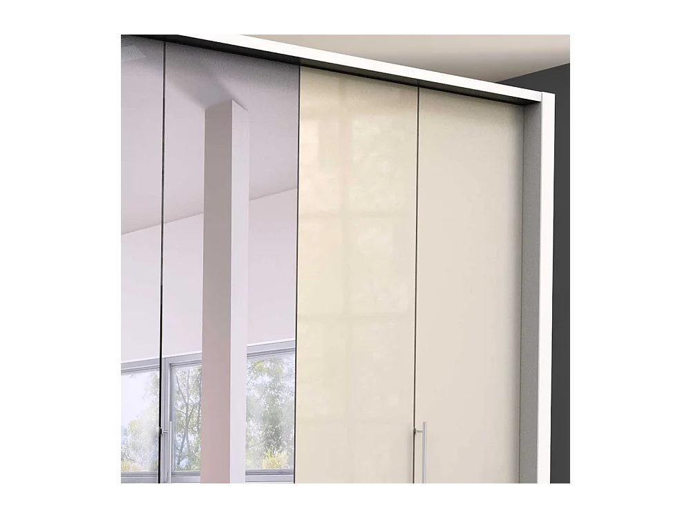 Falttüren Kleiderschrank mit Spiegel modern