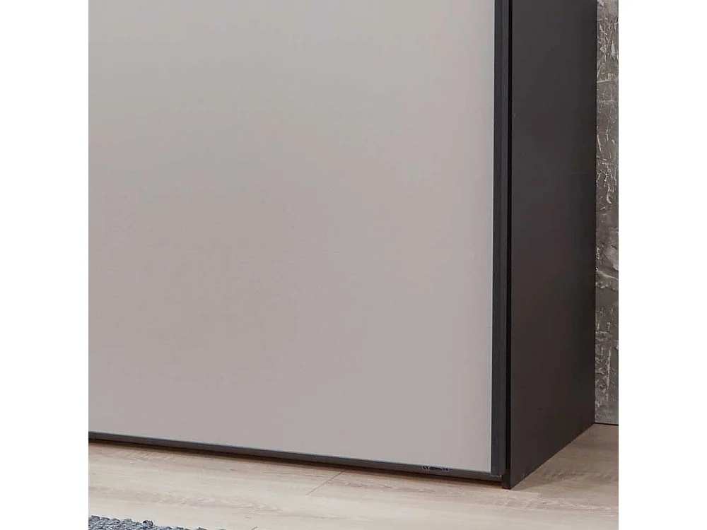 Schiebetüren Kleiderschrank in Hellgrau und Anthrazit Made in Germany