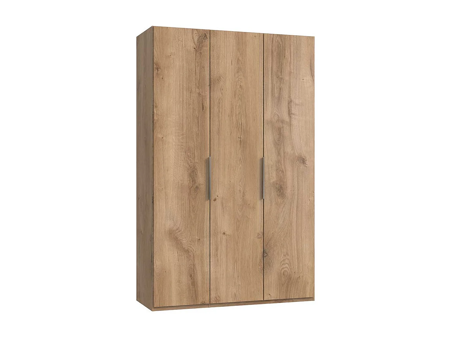 Kleiderschrank mit 3 Türen in Plankeneiche NB 150 cm breit