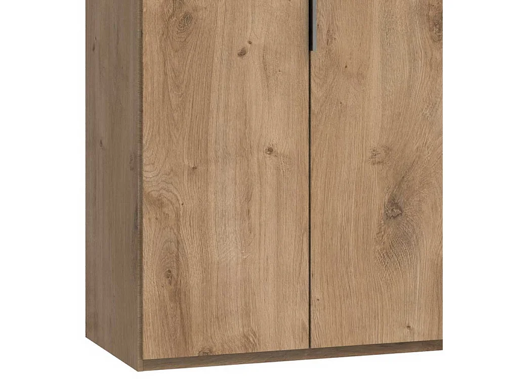 Kleiderschrank mit 3 Türen in Plankeneiche NB 150 cm breit