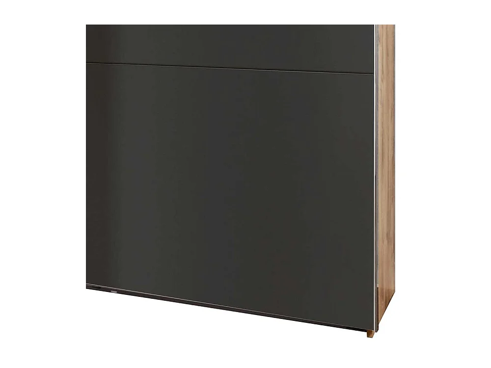 Kleiderschrank mit Selbsteinzug mit Schwebetüren vier Schubladen