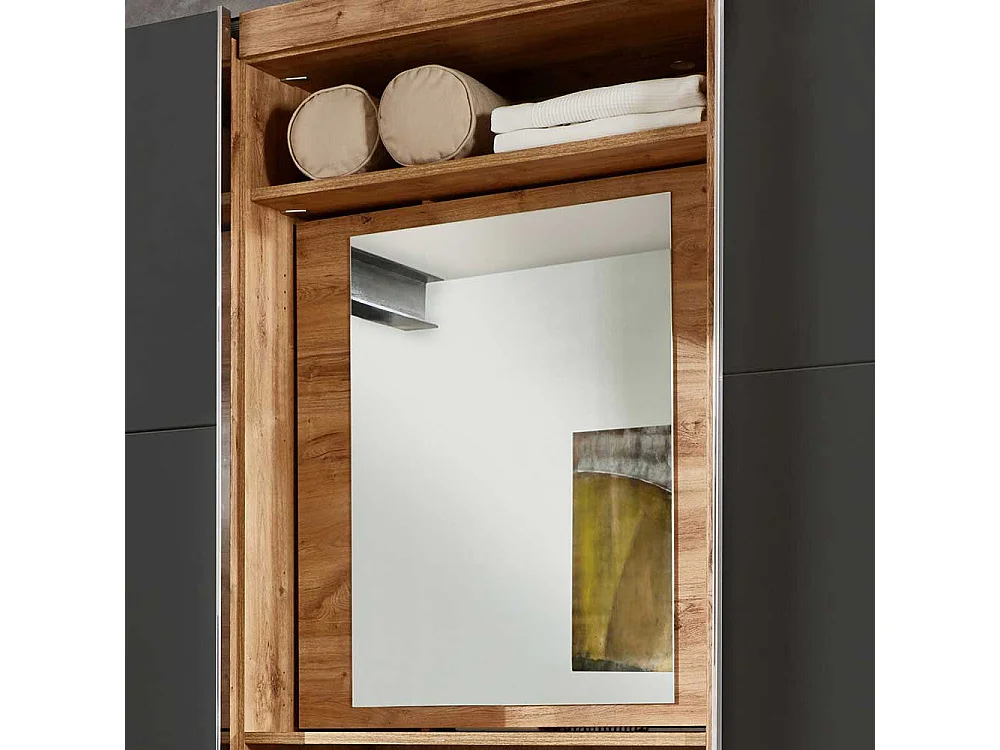 Kleiderschrank mit Selbsteinzug mit Schwebetüren vier Schubladen