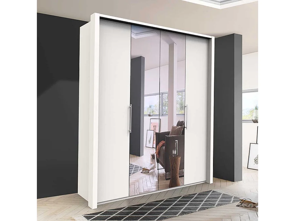 Falttürenschrank mit Spiegel Made in Germany