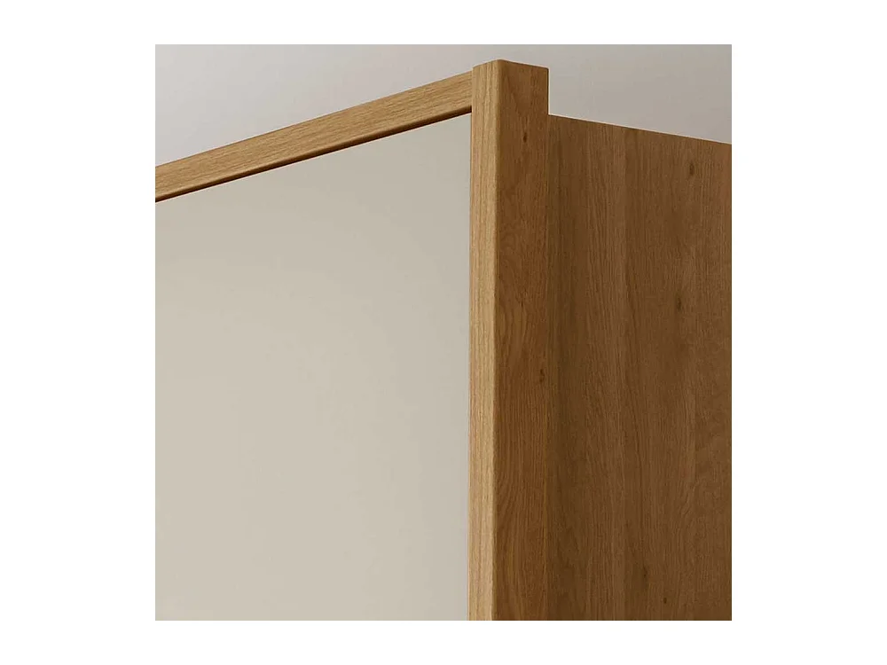 Drehtüren Kleiderschrank in Beige Glas beschichtet 6-türig