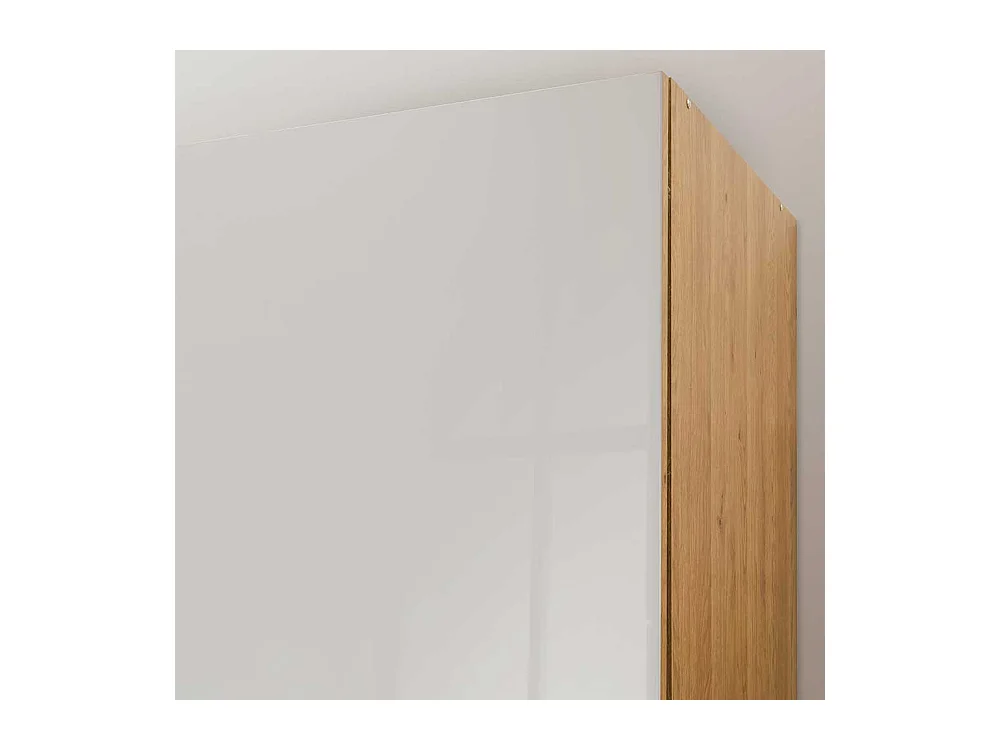 Drehtüren Kleiderschrank in Beige Glas beschichtet 6-türig