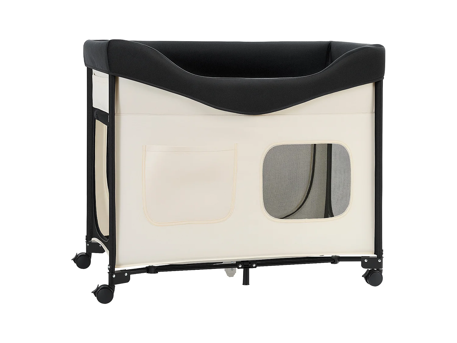 Lit Surélevé pour Chiens Chats SucceBuy, Lit de Camp pour Animaux de Compagnie Pliable, Panier Chiens en Tissu Oxford 600D et Velours Hollandais