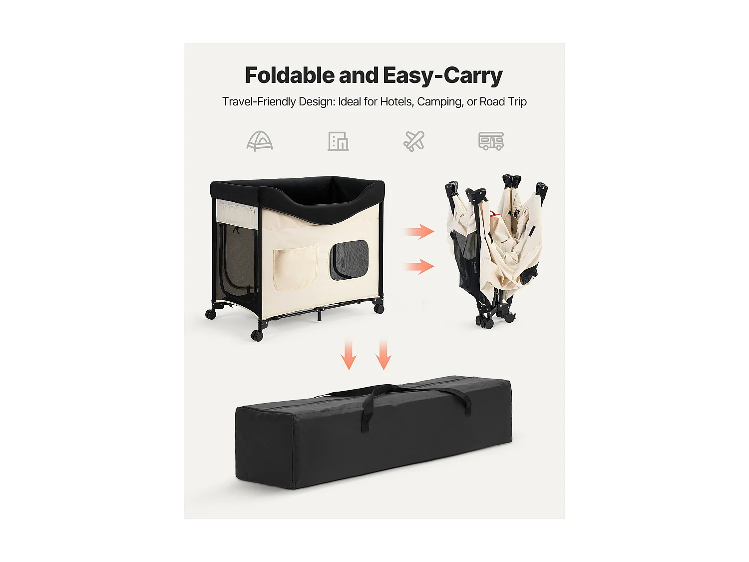 Lit Surélevé pour Chiens Chats SucceBuy, Lit de Camp pour Animaux de Compagnie Pliable, Panier Chiens en Tissu Oxford 600D et Velours Hollandais